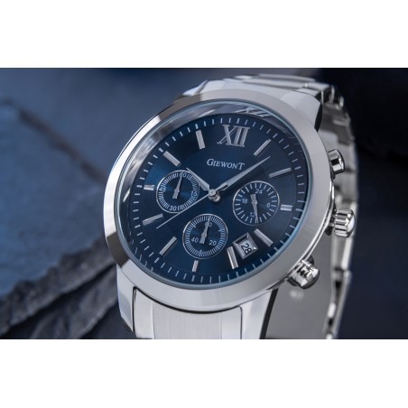 Zegarek Męski GIEWONT Apex Chrono GW6480-2 Chronograf Silver/Blue