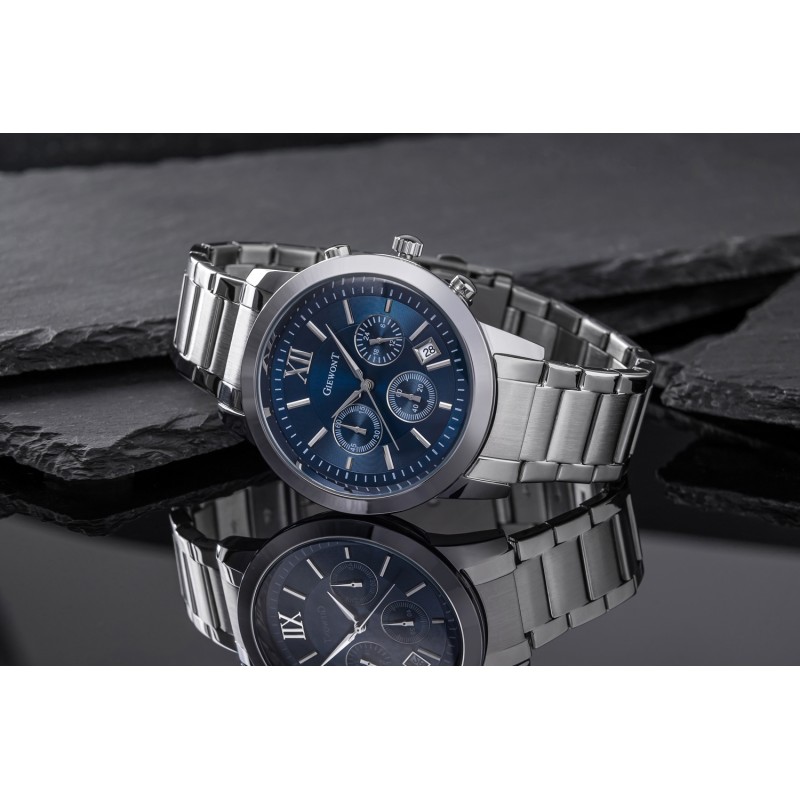 Zegarek Męski GIEWONT Apex Chrono GW6480-2 Chronograf Silver/Blue