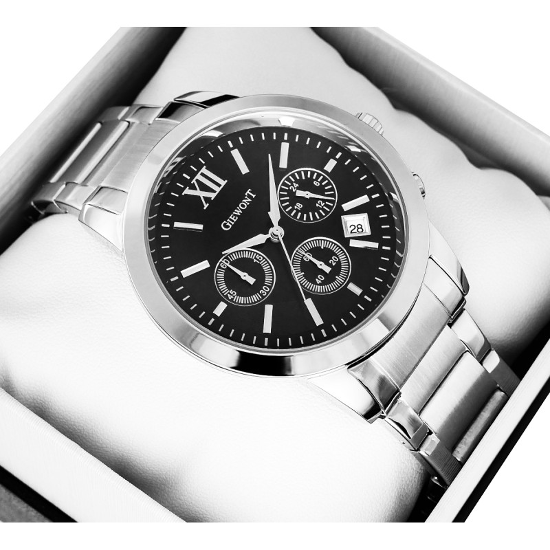 Zegarek Męski GIEWONT Apex Chrono GW6480-1 Chronograf Silver/Black