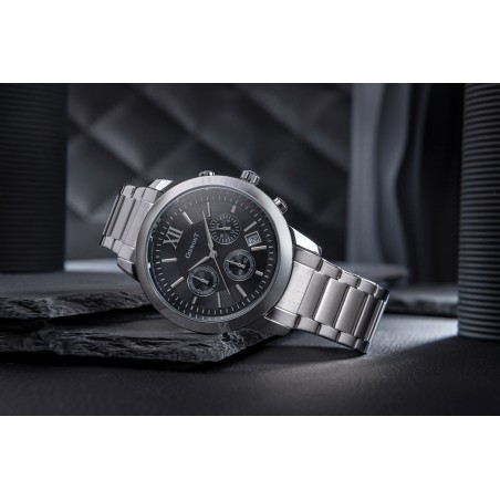 Zegarek Męski GIEWONT Apex Chrono GW6480-1 Chronograf Silver/Black