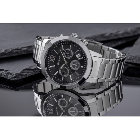Zegarek Męski GIEWONT Apex Chrono GW6480-1 Chronograf Silver/Black