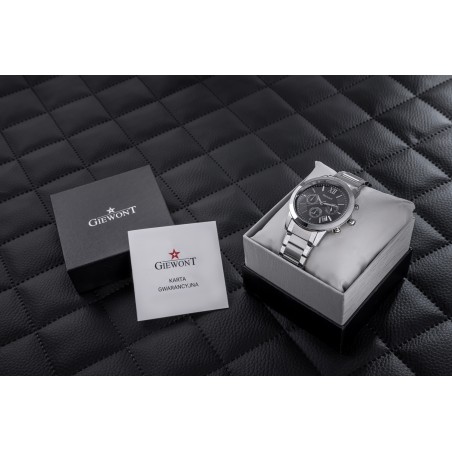 Zegarek Męski GIEWONT Apex Chrono GW6480-1 Chronograf Silver/Black
