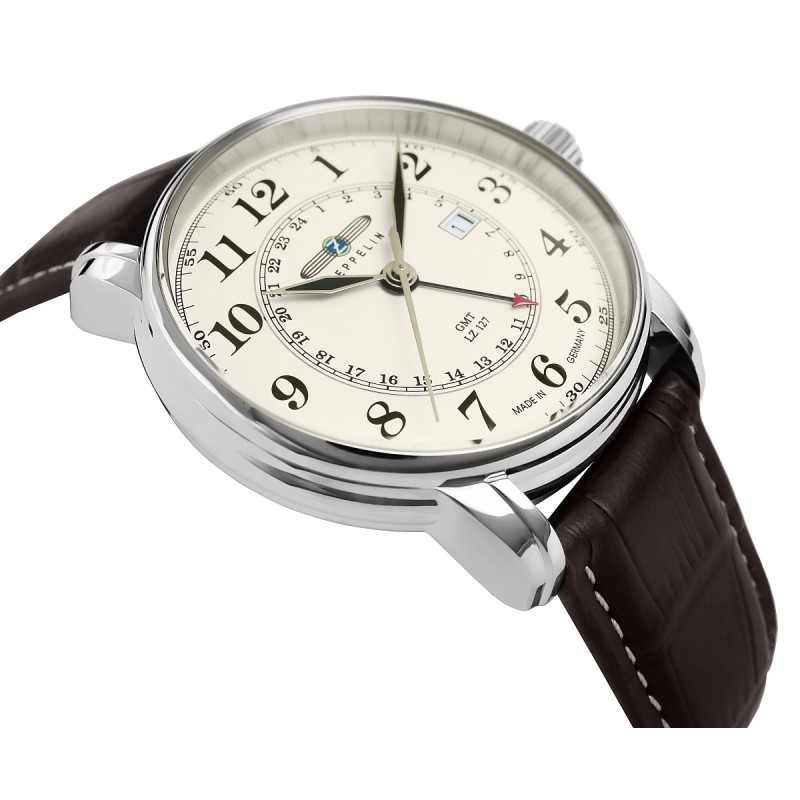 Zegarek Męski ZEPPELIN LZ127 Graf Zeppelin GMT 7642-5 + BOX