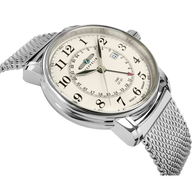 Zegarek Męski ZEPPELIN LZ127 Graf Zeppelin GMT 7642M-5 + BOX