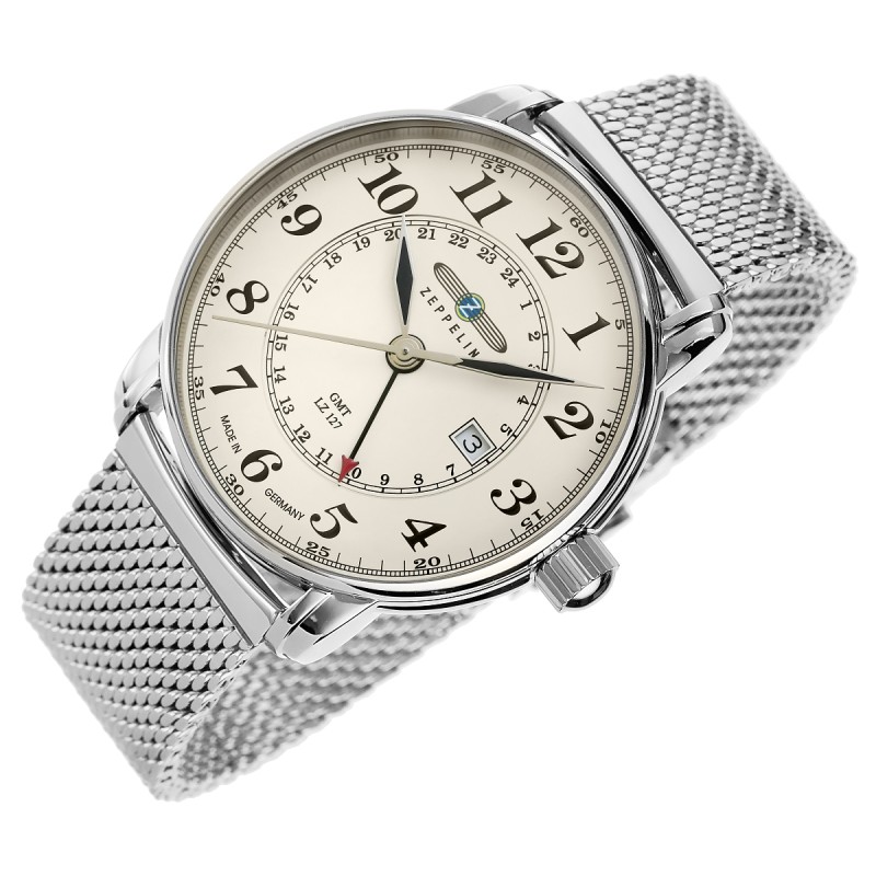 Zegarek Męski ZEPPELIN LZ127 Graf Zeppelin GMT 7642M-5 + BOX