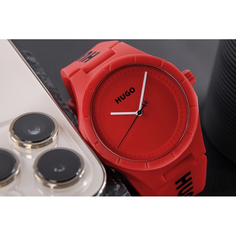 Zegarek Męski HUGO Lit For Him Red 1530346 + BOX