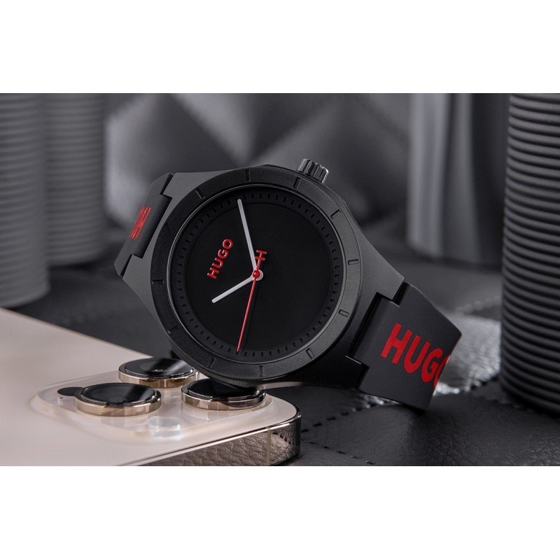 Zegarek Męski HUGO Lit For Him Black 1530343 + BOX