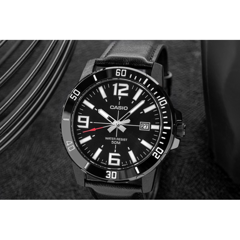 Zegarek Męski CASIO MTP-VD01BL-1BVUDF + BOX
