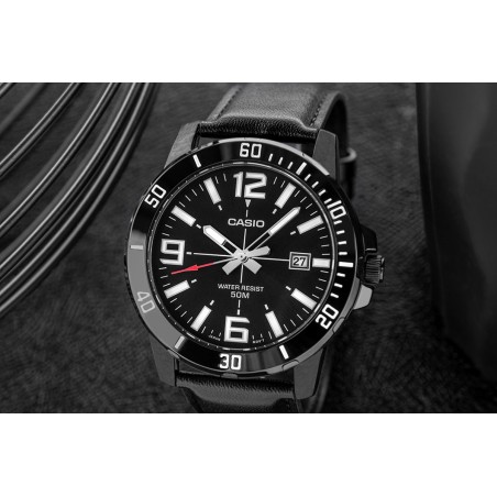 Zegarek Męski CASIO MTP-VD01BL-1BVUDF + BOX