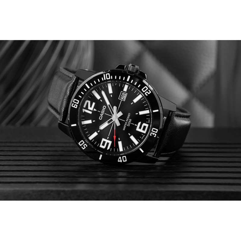 Zegarek Męski CASIO MTP-VD01BL-1BVUDF + BOX