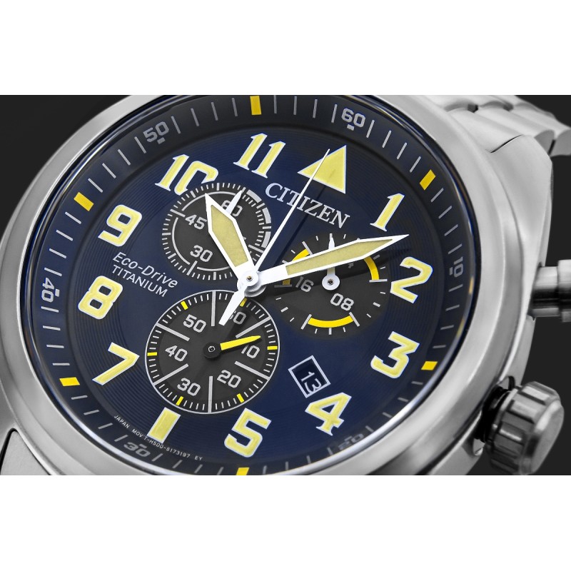 Zegarek Męski CITIZEN Super Titanium Eco-Drive AT2480-81L + BOX