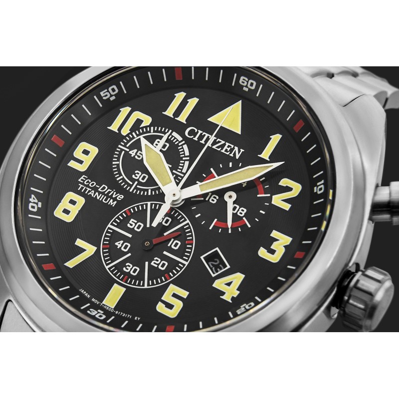 Zegarek Męski CITIZEN Super Titanium Eco-Drive AT2480-81E + BOX