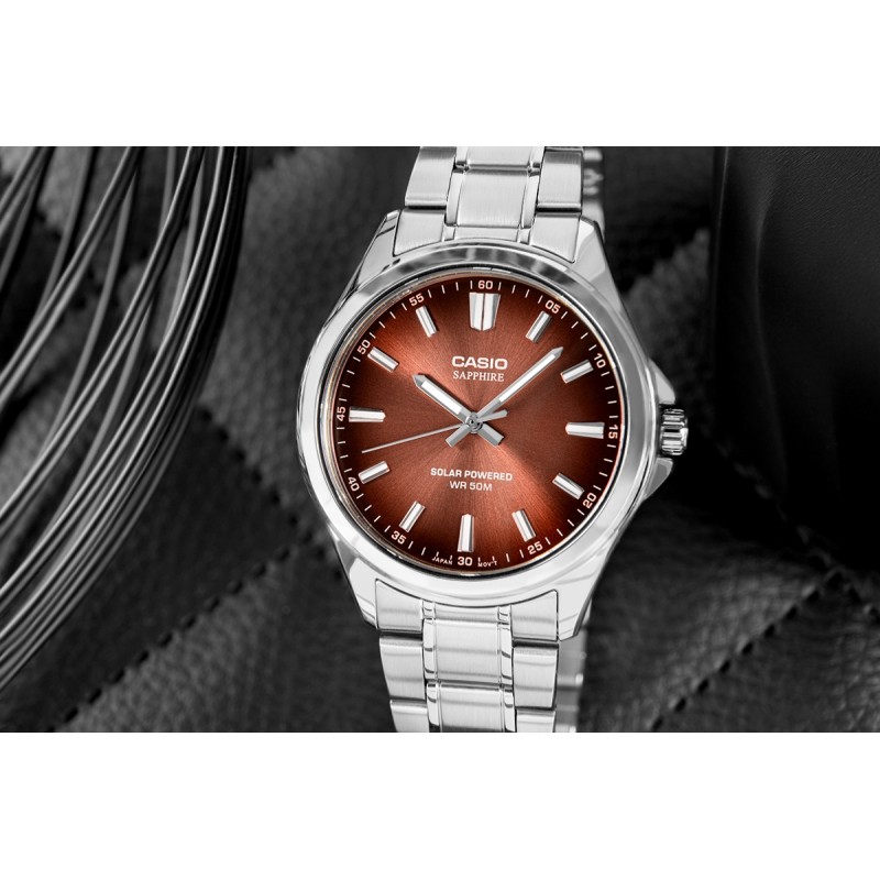 Zegarek Męski CASIO Solar MTS-RS100D-5ADF + BOX