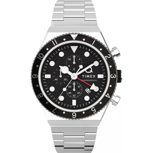 Zegarek Męski TIMEX Q Timex 3-Time Zone Chronograph TW2V69800 + BOX