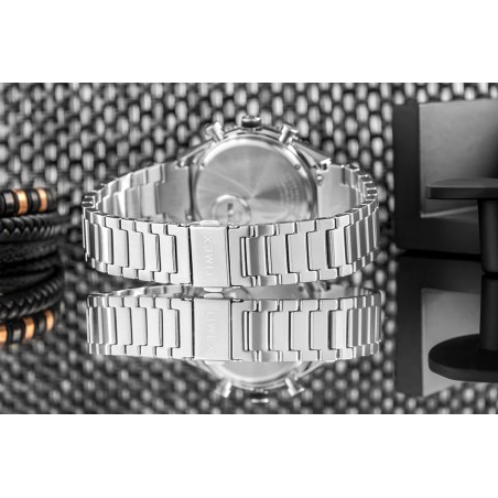 Zegarek Męski TIMEX Q Timex 3-Time Zone Chronograph TW2V69800 + BOX