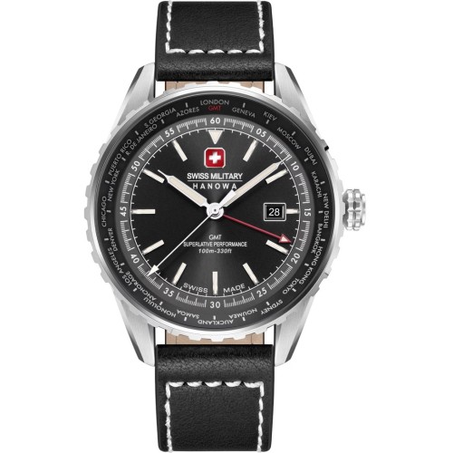 Zegarek Męski SWISS MILITARY HANOWA Afterburn GMT SMWGB0003201 + BOX
