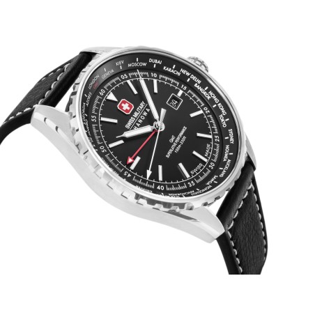 Zegarek Męski SWISS MILITARY HANOWA Afterburn GMT SMWGB0003201 + BOX