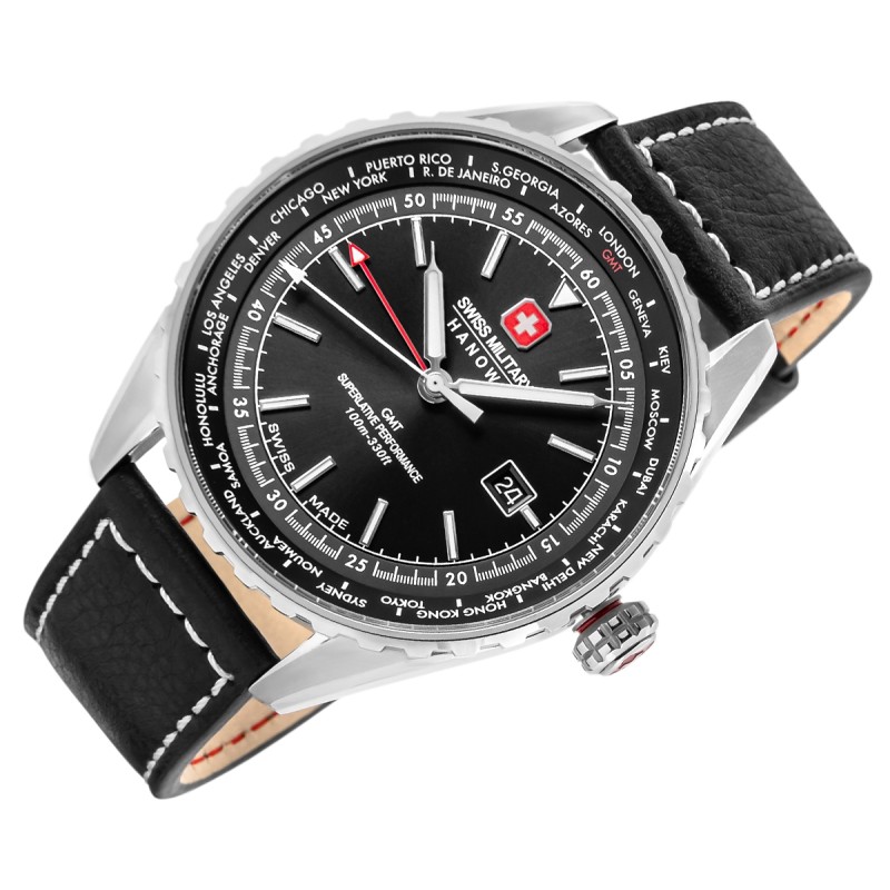 Zegarek Męski SWISS MILITARY HANOWA Afterburn GMT SMWGB0003201 + BOX