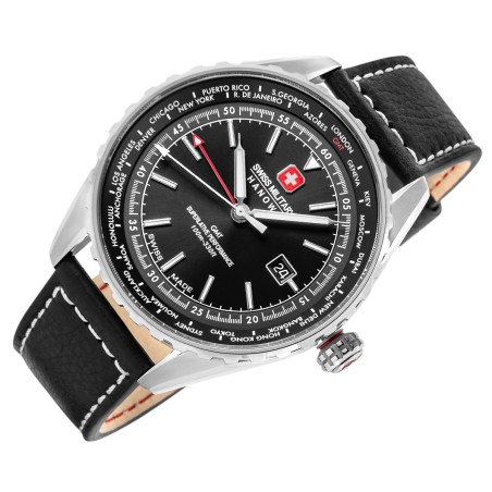 Zegarek Męski SWISS MILITARY HANOWA Afterburn GMT SMWGB0003201 + BOX