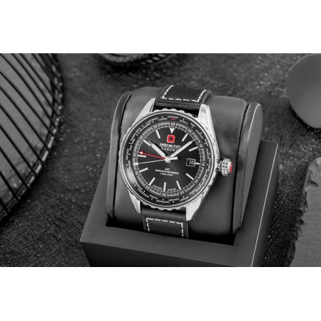 Zegarek Męski SWISS MILITARY HANOWA Afterburn GMT SMWGB0003201 + BOX