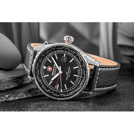 Zegarek Męski SWISS MILITARY HANOWA Afterburn GMT SMWGB0003201 + BOX