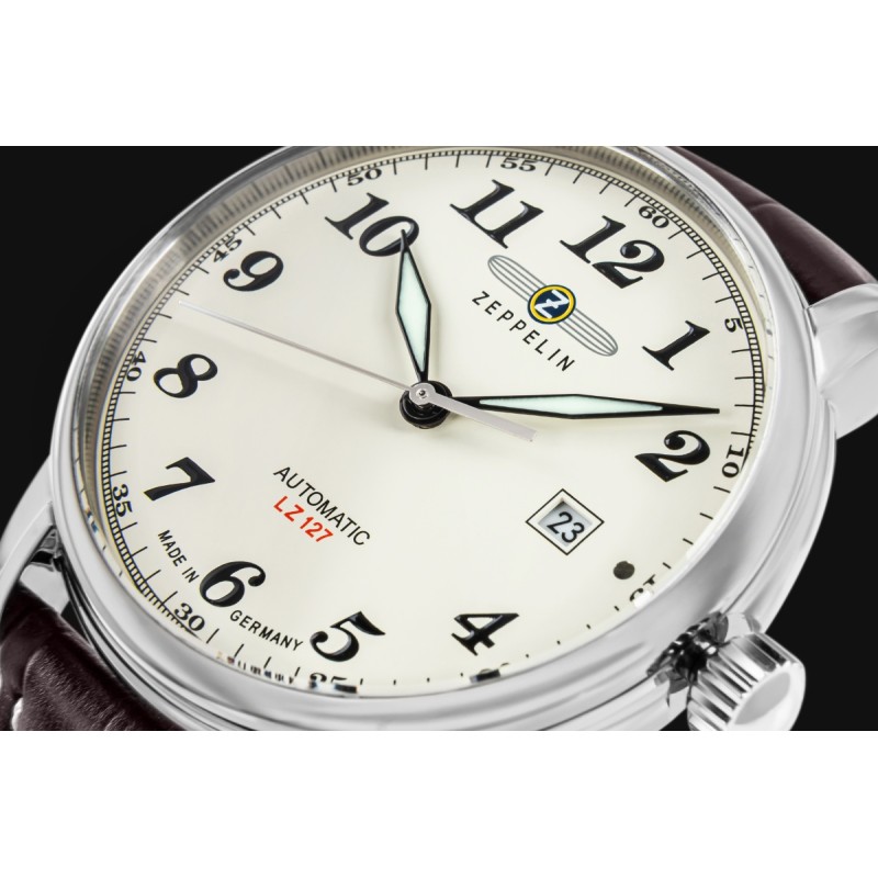 Zegarek Męski ZEPPELIN Automatic LZ 127 7656-5 + BOX