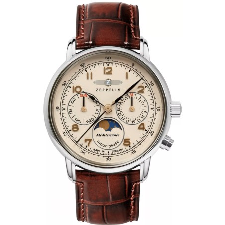 Zegarek Dęmski ZEPPELIN LZ121 Mediterranee Moonphase 9637-5 + BOX