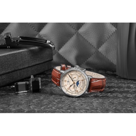 Zegarek Dęmski ZEPPELIN LZ121 Mediterranee Moonphase 9637-5 + BOX