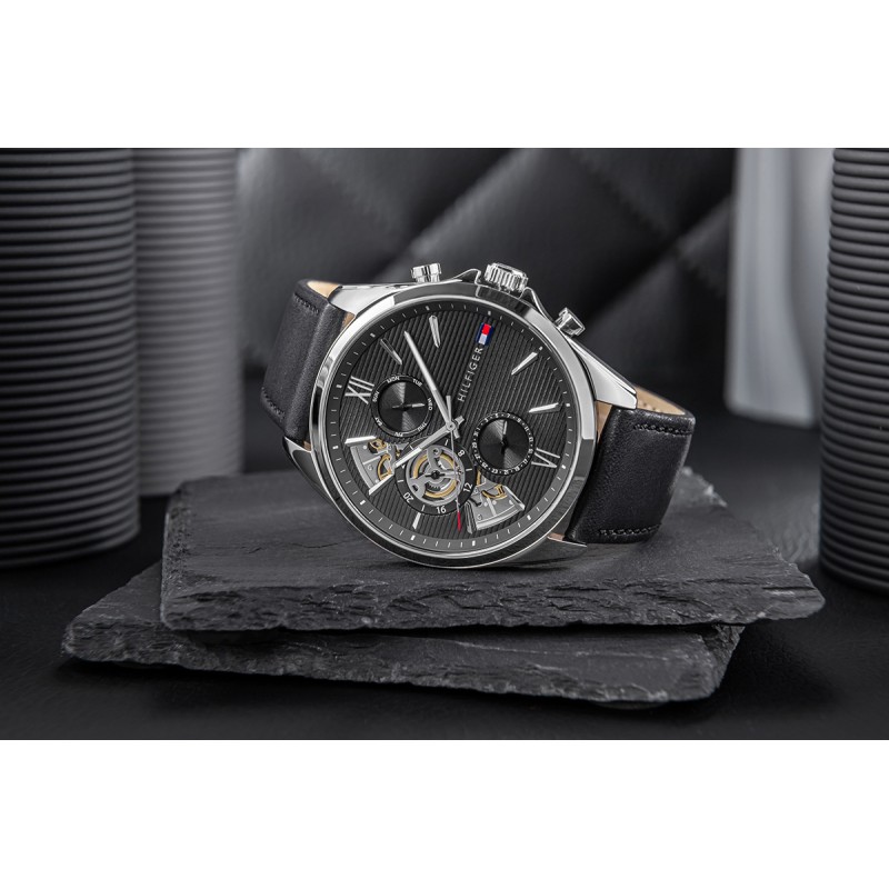 Zegarek Męski Tommy Hilfiger Baker Open Heart 1710644 + BOX.