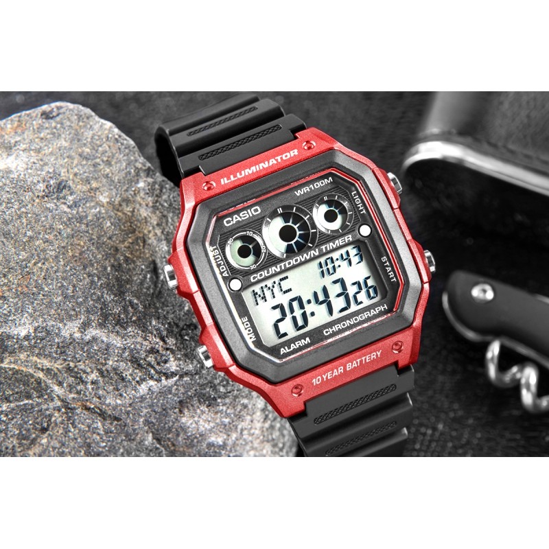 Zegarek Męski CASIO AE-1300WH-4AVDF + BOX