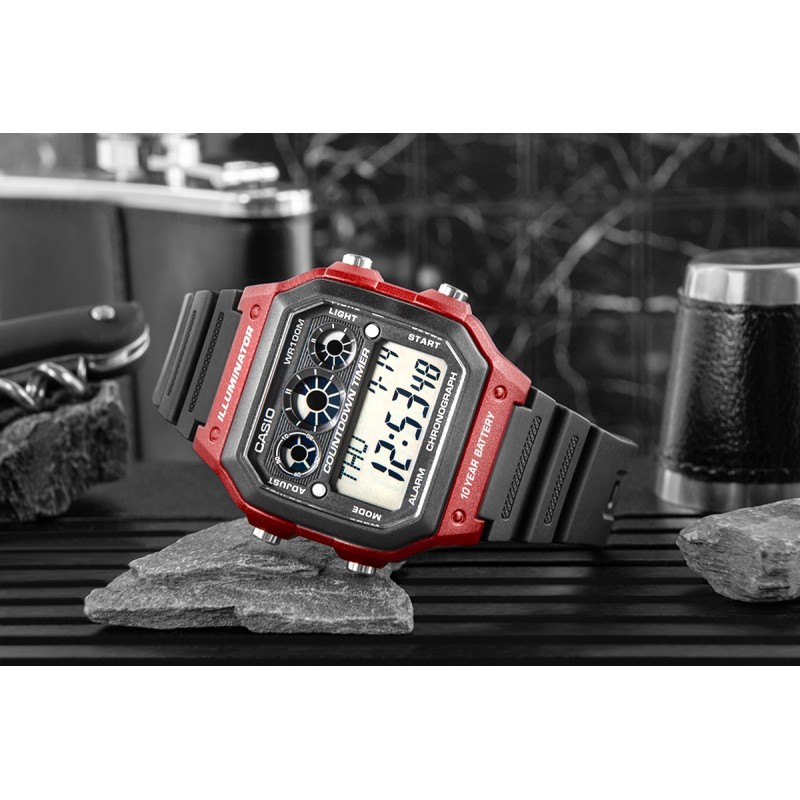 Zegarek Męski CASIO AE-1300WH-4AVDF + BOX