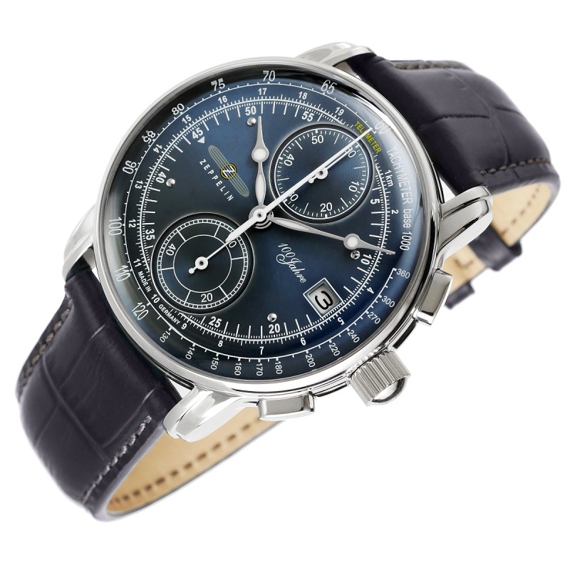 Zegarek Męski ZEPPELIN 100 Yahre Chronograph 8670-3 + BOX