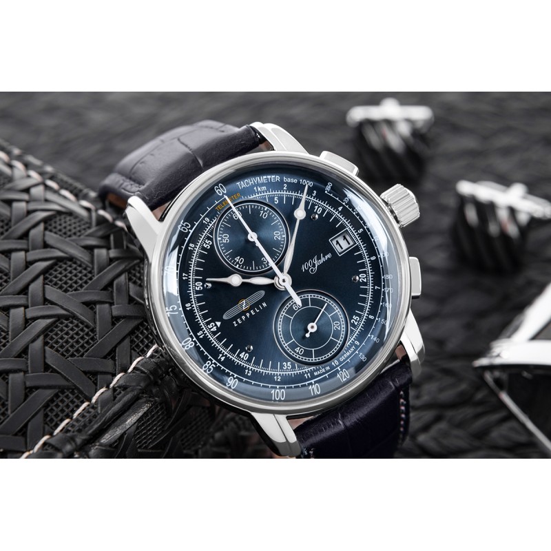 Zegarek Męski ZEPPELIN 100 Yahre Chronograph 8670-3 + BOX