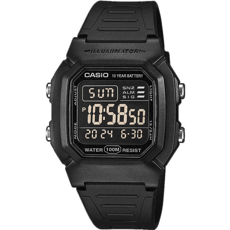 Zegarek Męski CASIO W-800H-1BVES + BOX