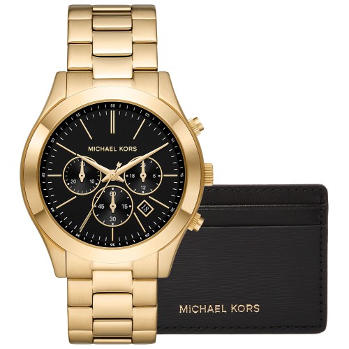Zegarek Męski + Etui na karty MICHAEL KORS MK1076SET + BOX