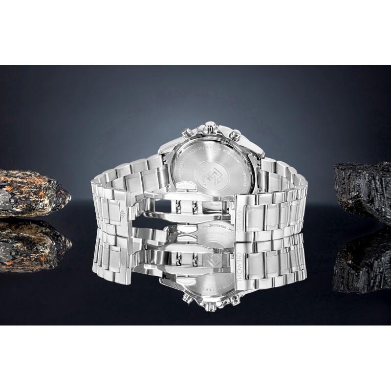 Zegarek Męski Giewont Chronograph Sapphire Srebrno Niebieski GW9460-B3