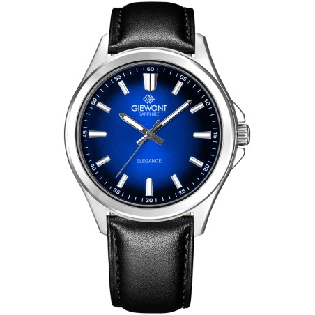 Zegarek Męski Giewont Elegance Sapphire Czarno Niebieski GW5160-A3