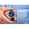 Zegarek Męski Giewont Elegance Sapphire Czarno Niebieski GW5160-A3