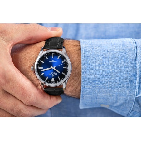 Zegarek Męski Giewont Elegance Sapphire Czarno Niebieski GW5160-A6