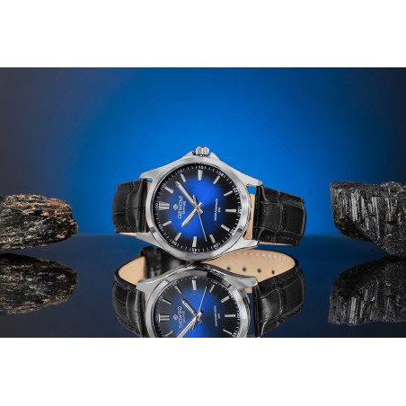 Zegarek Męski Giewont Elegance Sapphire Czarno Niebieski GW5160-A6