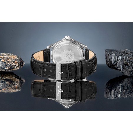 Zegarek Męski Giewont Elegance Sapphire Czarno Niebieski GW5160-A6