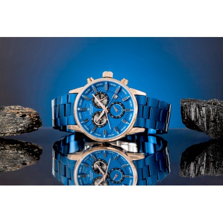 Zegarek Męski Giewont Chronograph Sapphire Niebieski GW4580-B5
