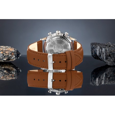 Zegarek Męski Giewont Chronograph Sapphire Brązowo Niebieski GW5630-A6