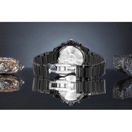 Zegarek Męski Giewont Chronograph Sapphire Czarny GW3970-B4
