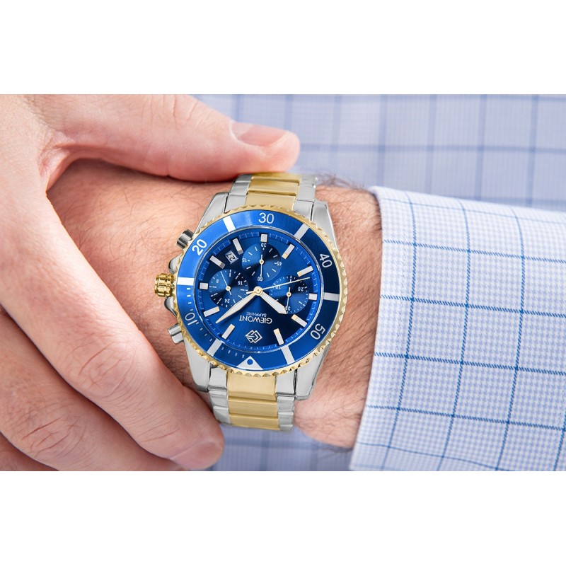 Zegarek Męski Giewont Chronograph Sapphire Multikolor GW3970-B5