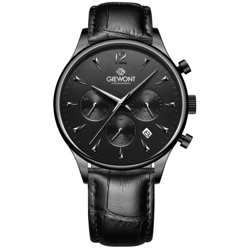 Zegarek Męski Giewont Chronograph Sapphire Czarny GW6310-A1