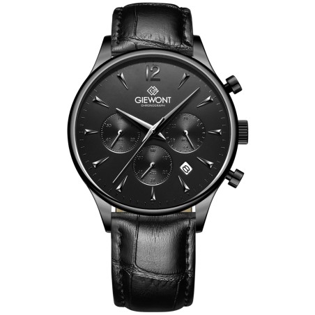 Zegarek Męski Giewont Chronograph Sapphire Czarny GW6310-A1