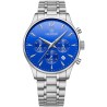 Zegarek Męski Giewont Chronograph Sapphire Srebrno Niebieski GW6310-B3