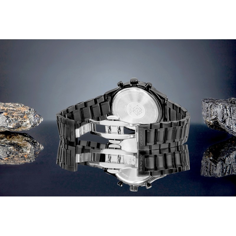 Zegarek Męski Giewont Chronograph Sapphire Czarny GW6310-B1