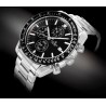 Zegarek Męski Giewont Chronograph Sapphire Srebrno Czarny GW8720-B2
